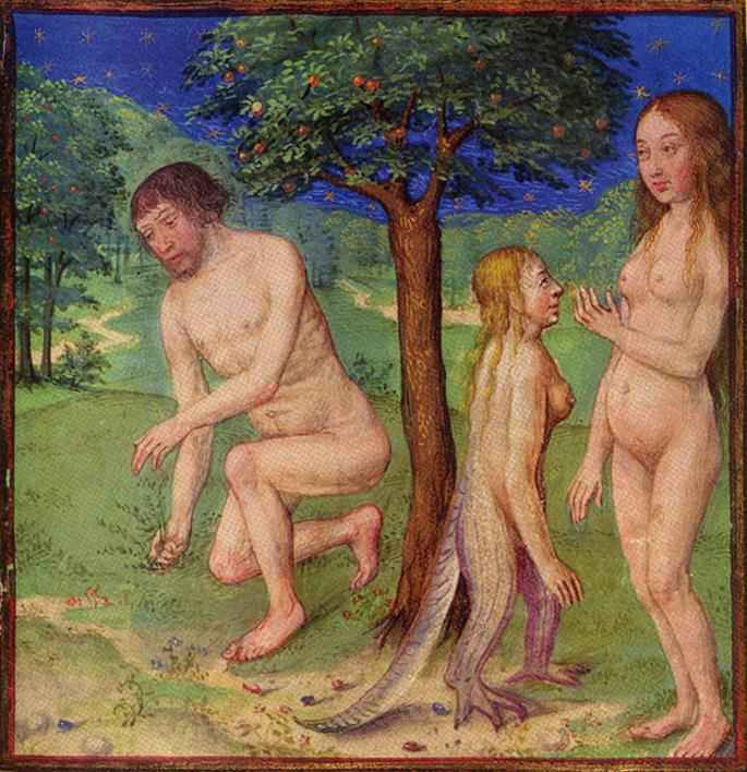 Adam and Eve (fifteenth-century manuscript illumination)